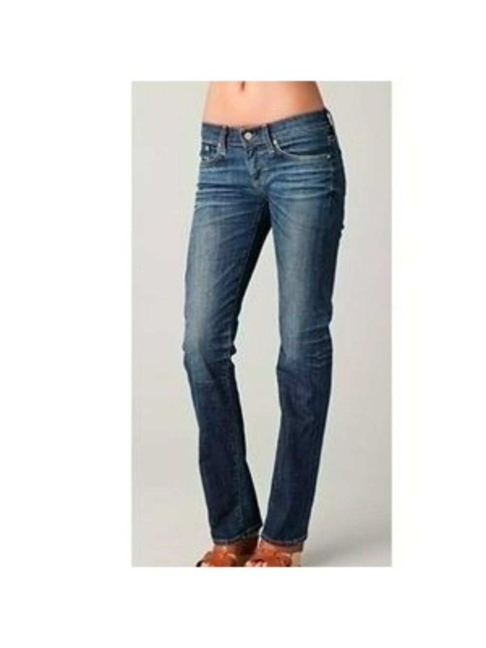 AG Adriano Goldschmied The Tomboy Relaxed Straight Jeans 27R Blue